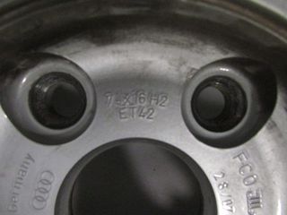 JUEGO DE LLANTA AUDI 16" 7JX16H2 ET42, 5X112