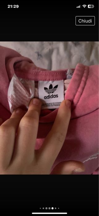 Felpa bambina Adidas con cappuccio rosa