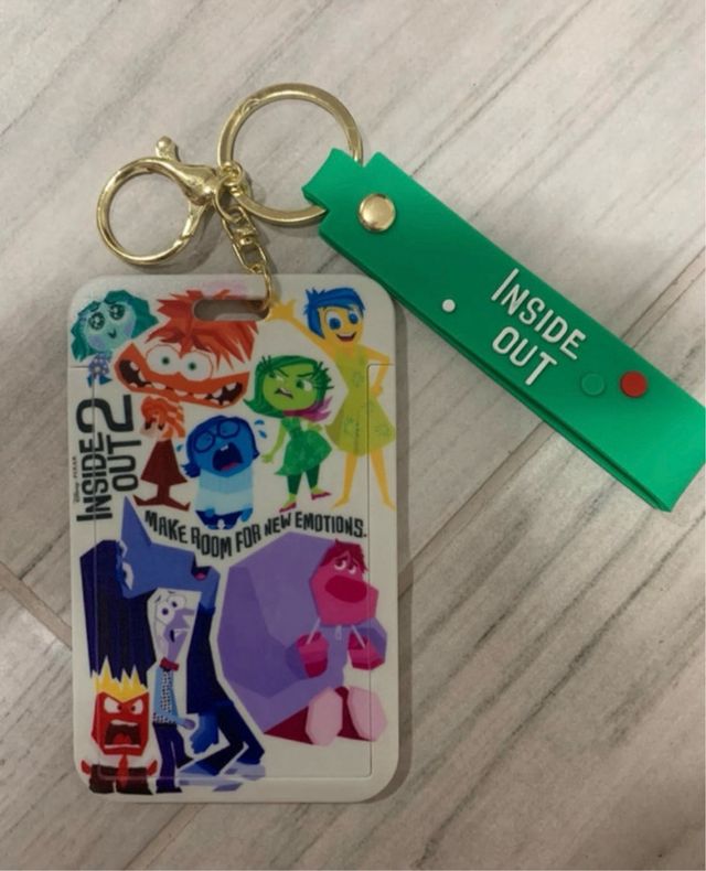 Porta badge Inside Out 2 portachiavi segnalino