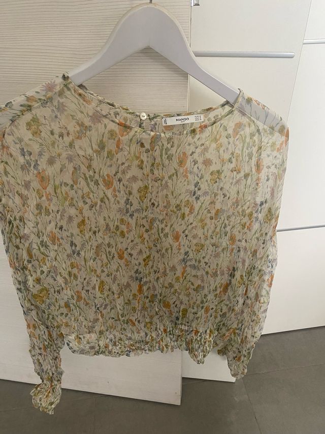 Blusa Mango transparente