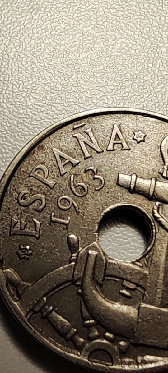 F22 Moneda 50 centimos Estado Español 1963 64 EBC