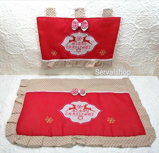 Set Copriforno + Coprifornelli Natalizi Cucina