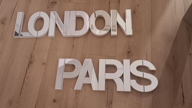 Espejos decorativos letras