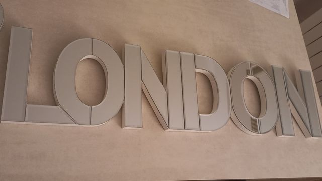 Espejos decorativos letras