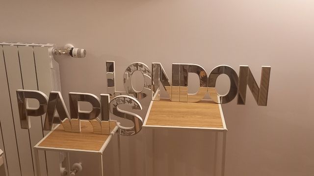 Espejos decorativos letras