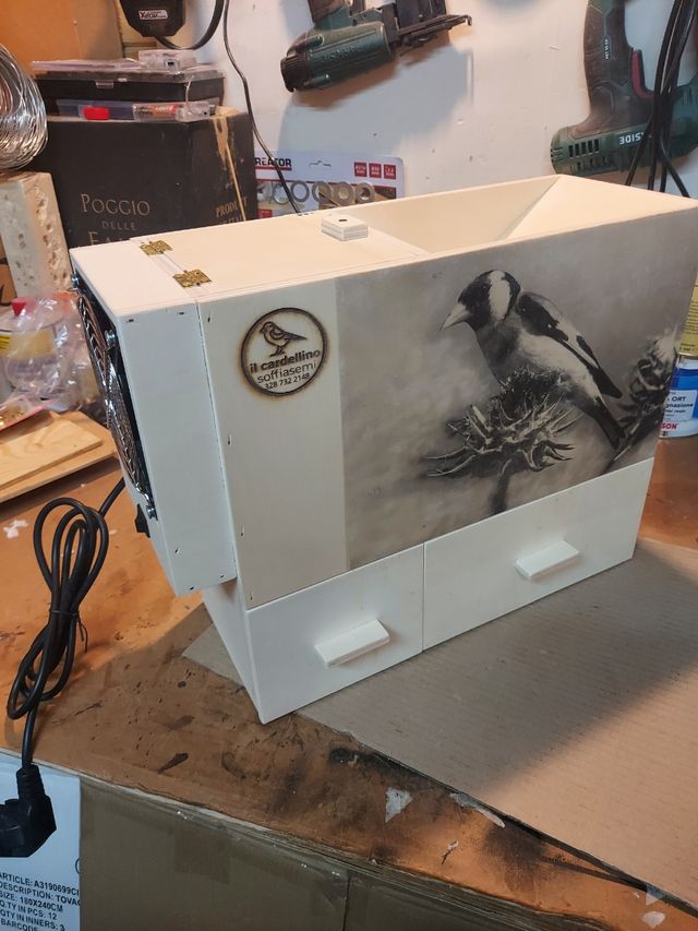 limpieza de semillas de pájaros