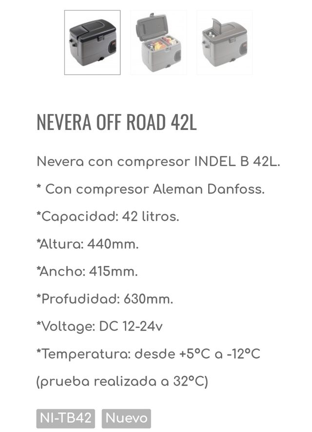 Nevera 12v 4x4/Camper.