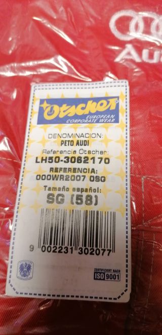Ropa de Audi desde 25€