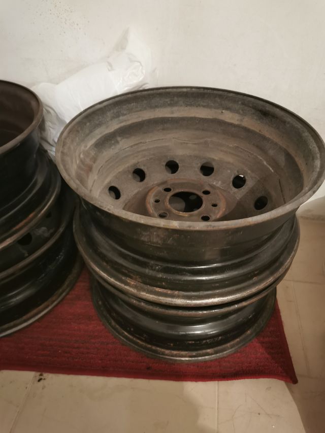 4 Cerchi in ferro R14 Fiat 4 Fori