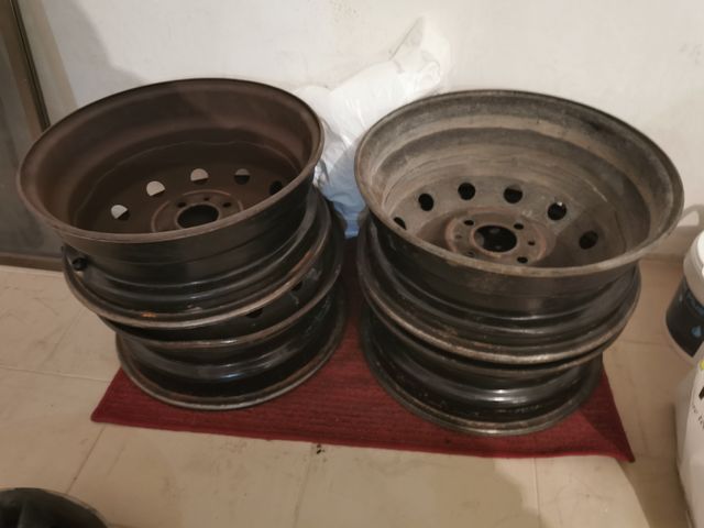 4 Cerchi in ferro R14 Fiat 4 Fori