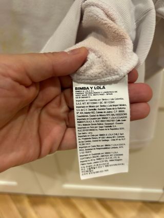 Sudadera Bimba Y Lola talla S