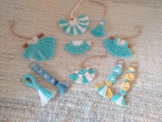 Macramè arazzo mini Boho  Portachiavi macramé 