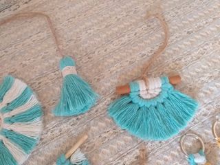Macramè arazzo mini Boho  Portachiavi macramé 