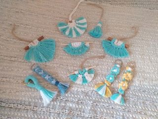 Macramè arazzo mini Boho  Portachiavi macramé 