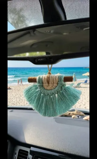 Set Macramè arazzo mini Boho Portachiavi macrame