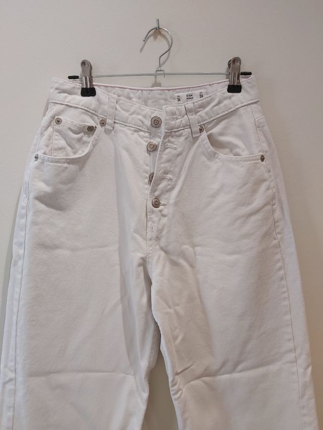 Pantalón culotte blanco
