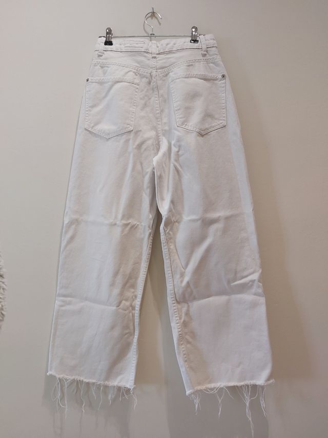 Pantalón culotte blanco