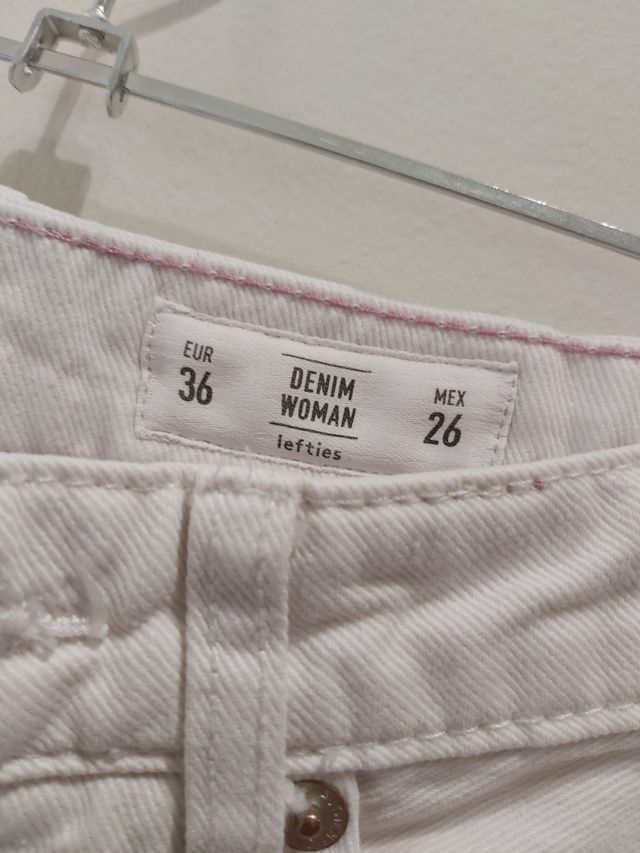 Pantalón culotte blanco