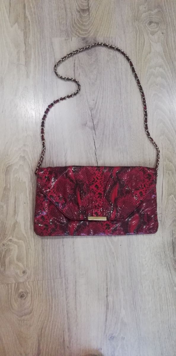 bolso Rojo cadena joya