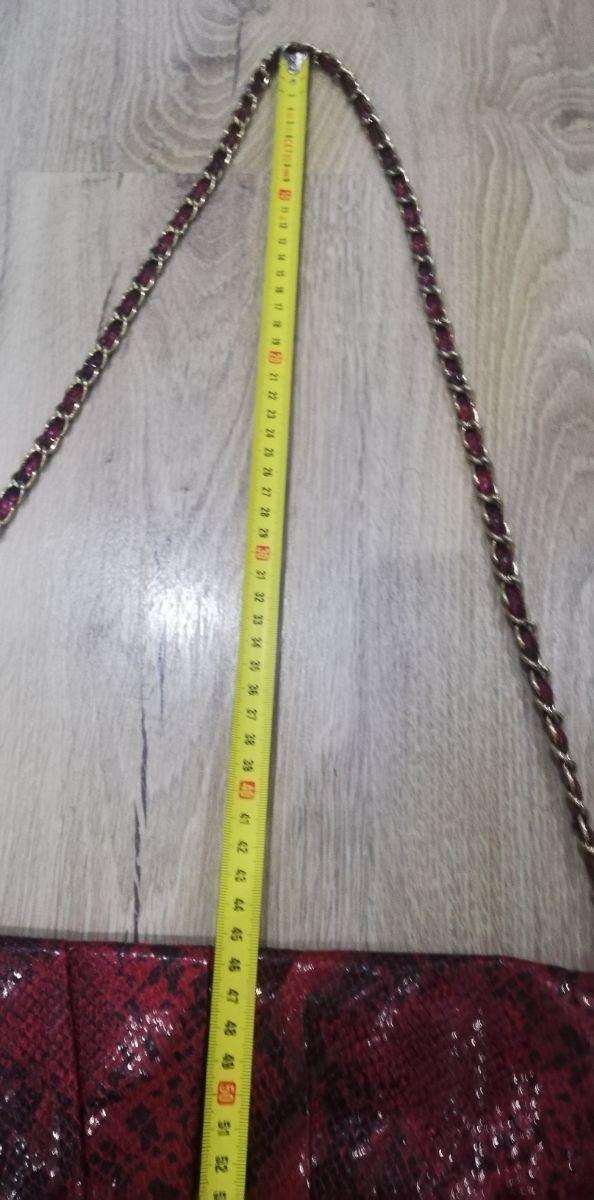 bolso Rojo cadena joya