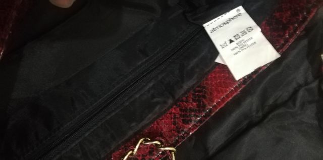 bolso Rojo cadena joya