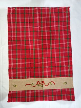 1 Asciugamano Tartan Cucina Natalizi Idea Regalo