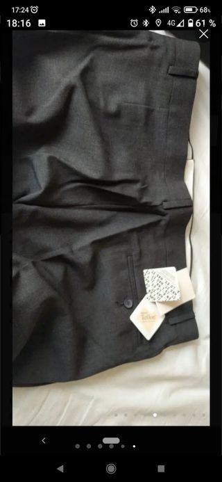 pantalón pinza gris Marengo T50/largo 74