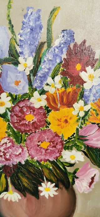 Cuadro jarrón de flores.