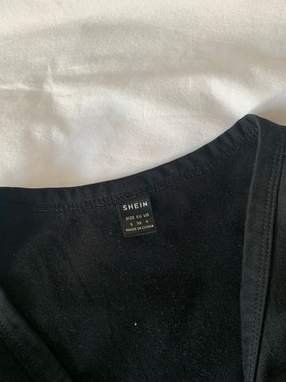 top manga larga negro