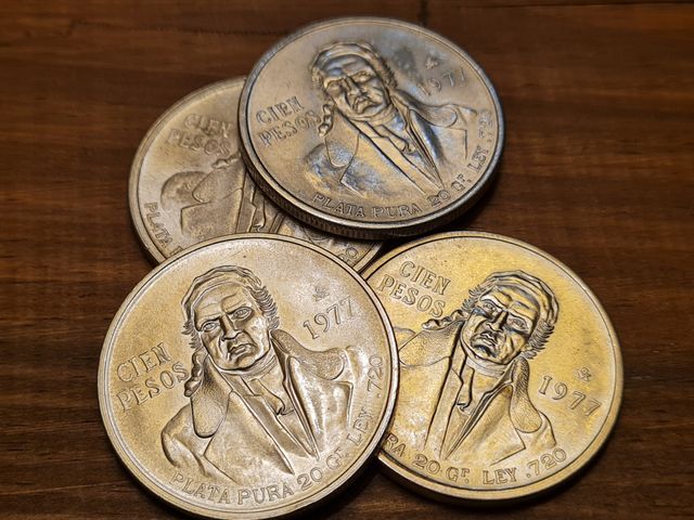 100 Pesos México Morelos 1977 1978