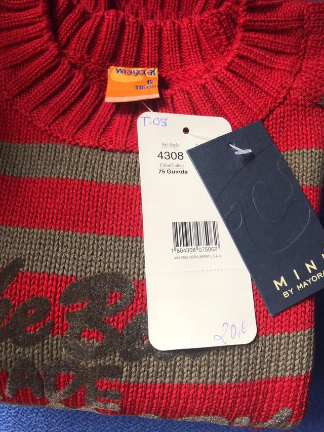 jersey de listas mayoral talla 6