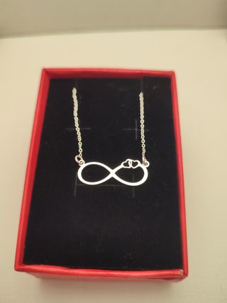 Collar infinito Plata. NUEVO!