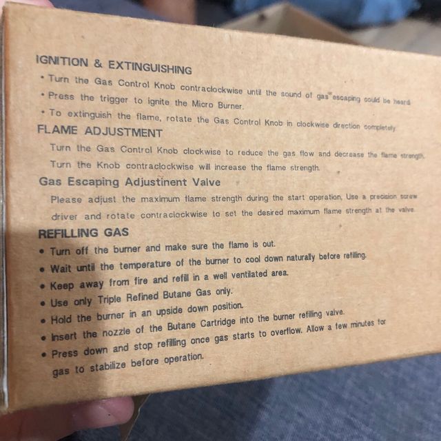 Mini Maçarico camping