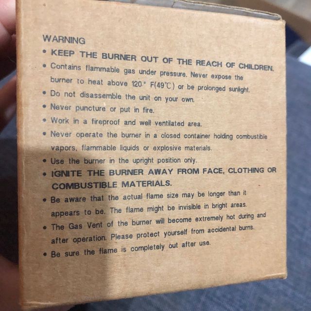 Mini Maçarico camping