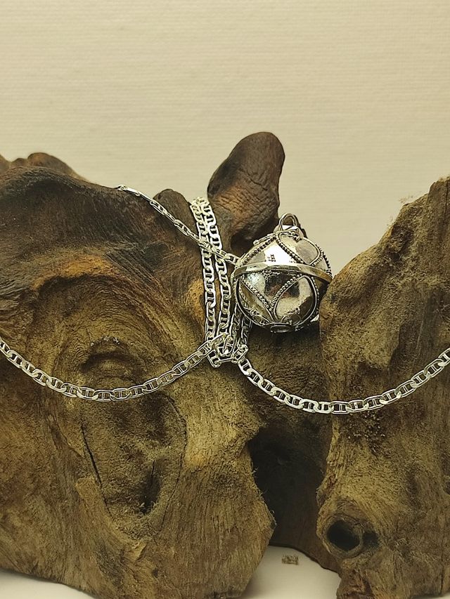 Llamador de ángeles de plata. Nuevo!