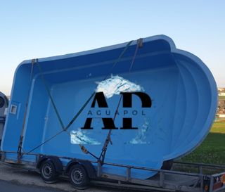 Piscina de poliester 6x3 blanca