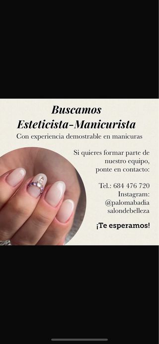 ‼️Oferta de trabajo‼️