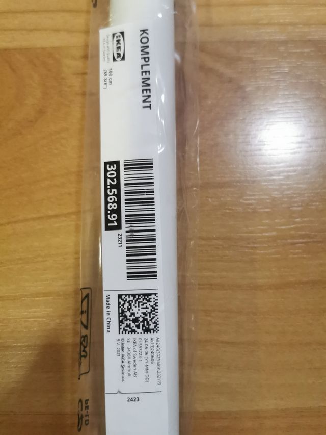 Barra de armario ikea