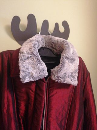 Parka mujer color cereza