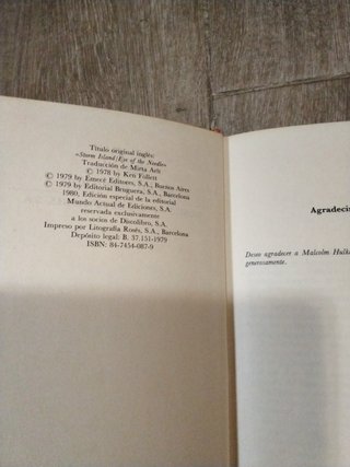 Libro LA ISLA DE LAS TORMENTAS de ken follet