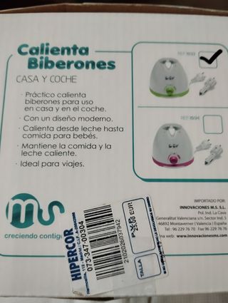 Calienta biberones 
