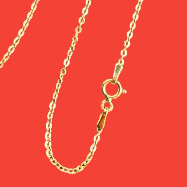 Cadena Mujer Forzada Italiana Oro 18 Kilates