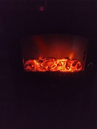 Estufa chimenea eléctrica
