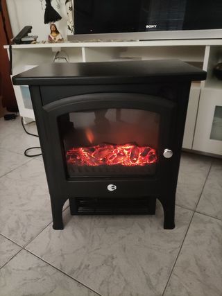 Estufa chimenea eléctrica