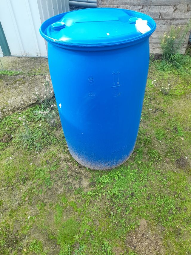 Garrafa de plástico.