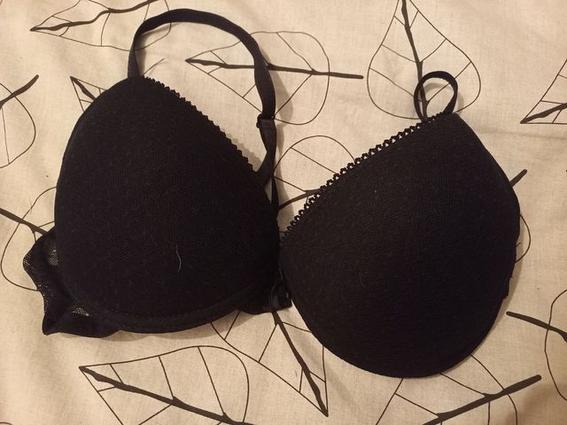 Sujetador negro encaje con aro 95B
