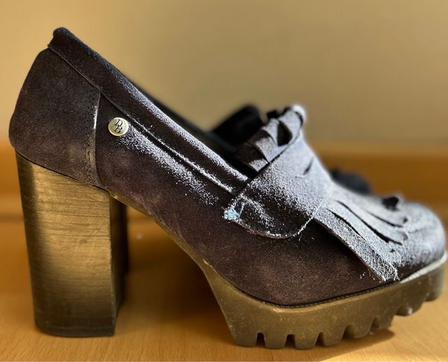 Mocasines mujer azul marino