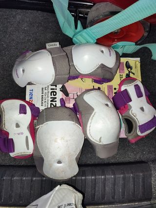 Patines en linea infantiles  y protecciones