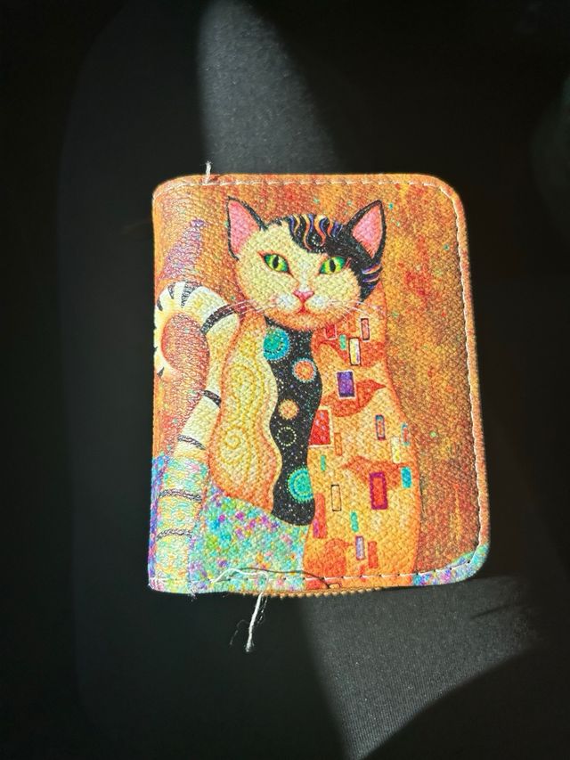 Portafoglio con gatto Klimt