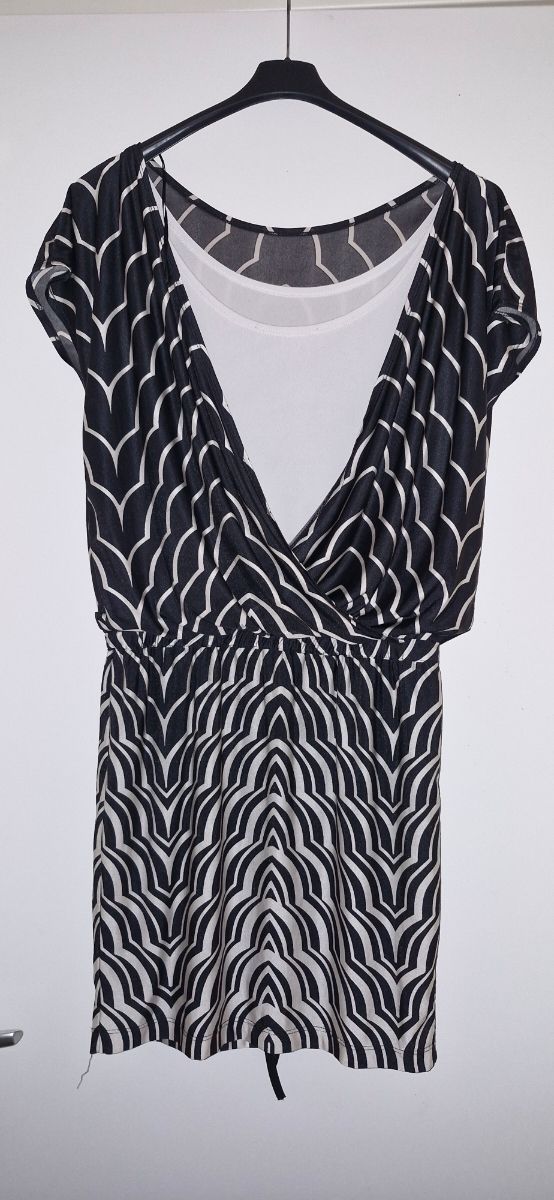 Abito fantasia nero e bianco tg M